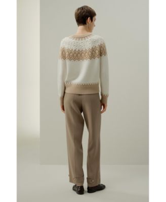 Women's Wool-Cashmere Fair Isle Sweater