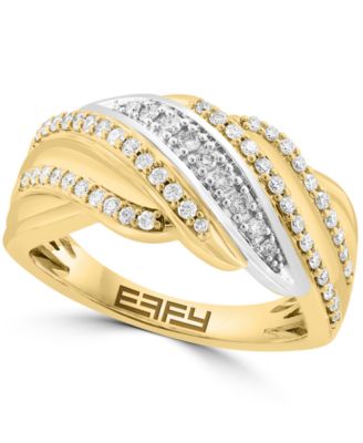 Diamond Ring (3/8 ct. t.w.) in 14k Two-Tone Gold