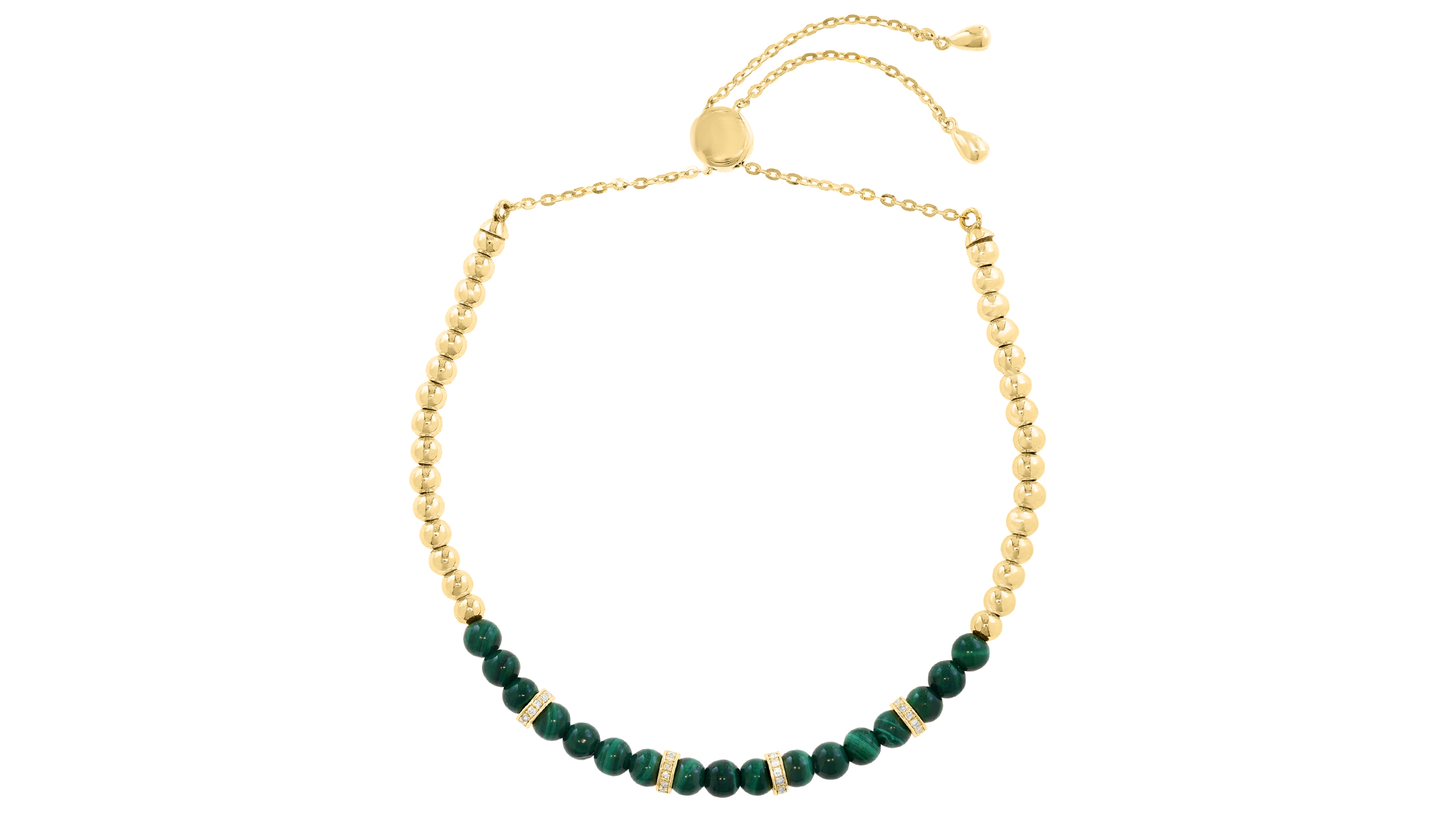 Effy Collection Malachite Bracelet Gold Over Silver