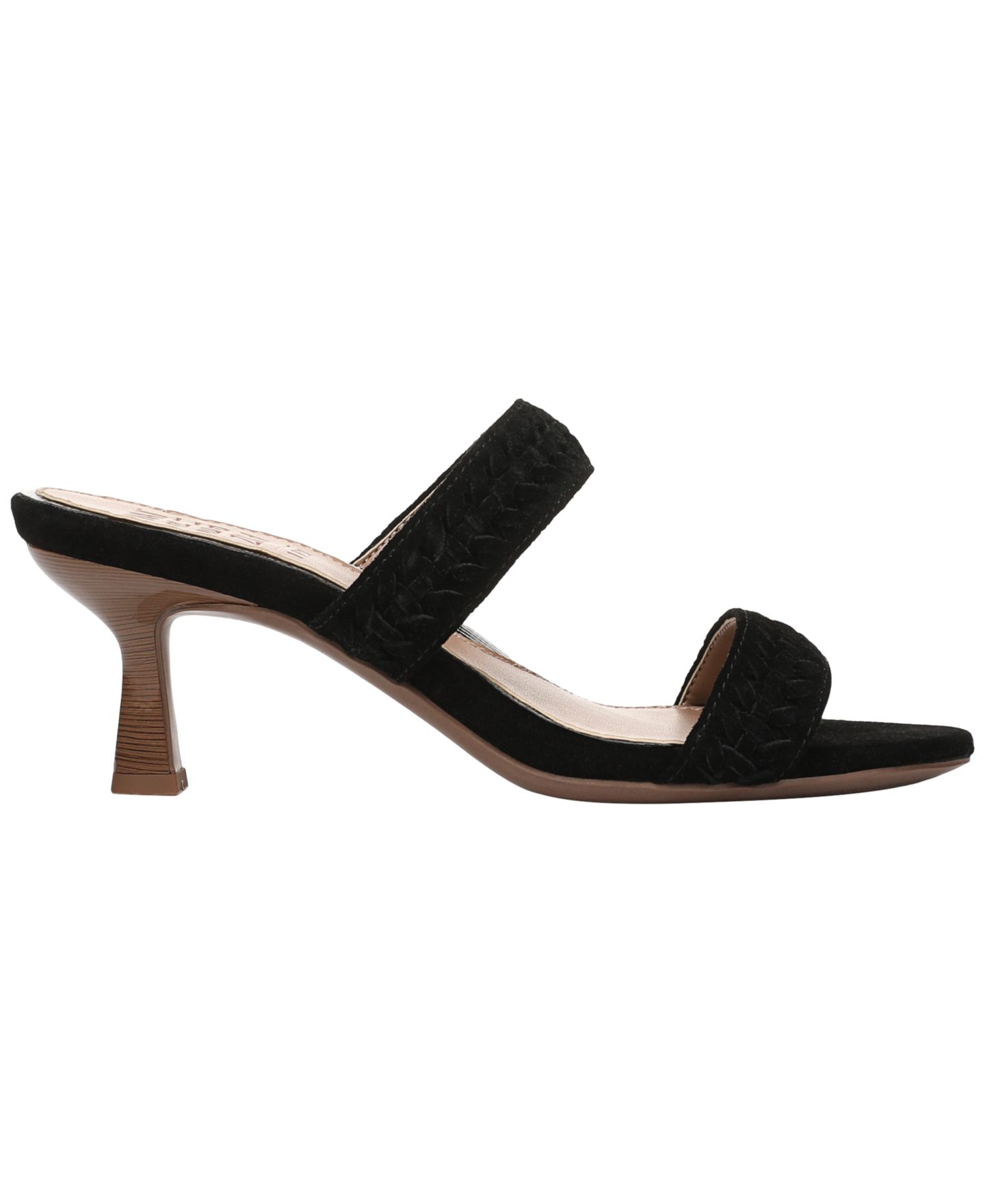 Женские сандалии Naturalizer Terra Slide Dress Sandals, цвет: Чёрный замшевый — фото 2