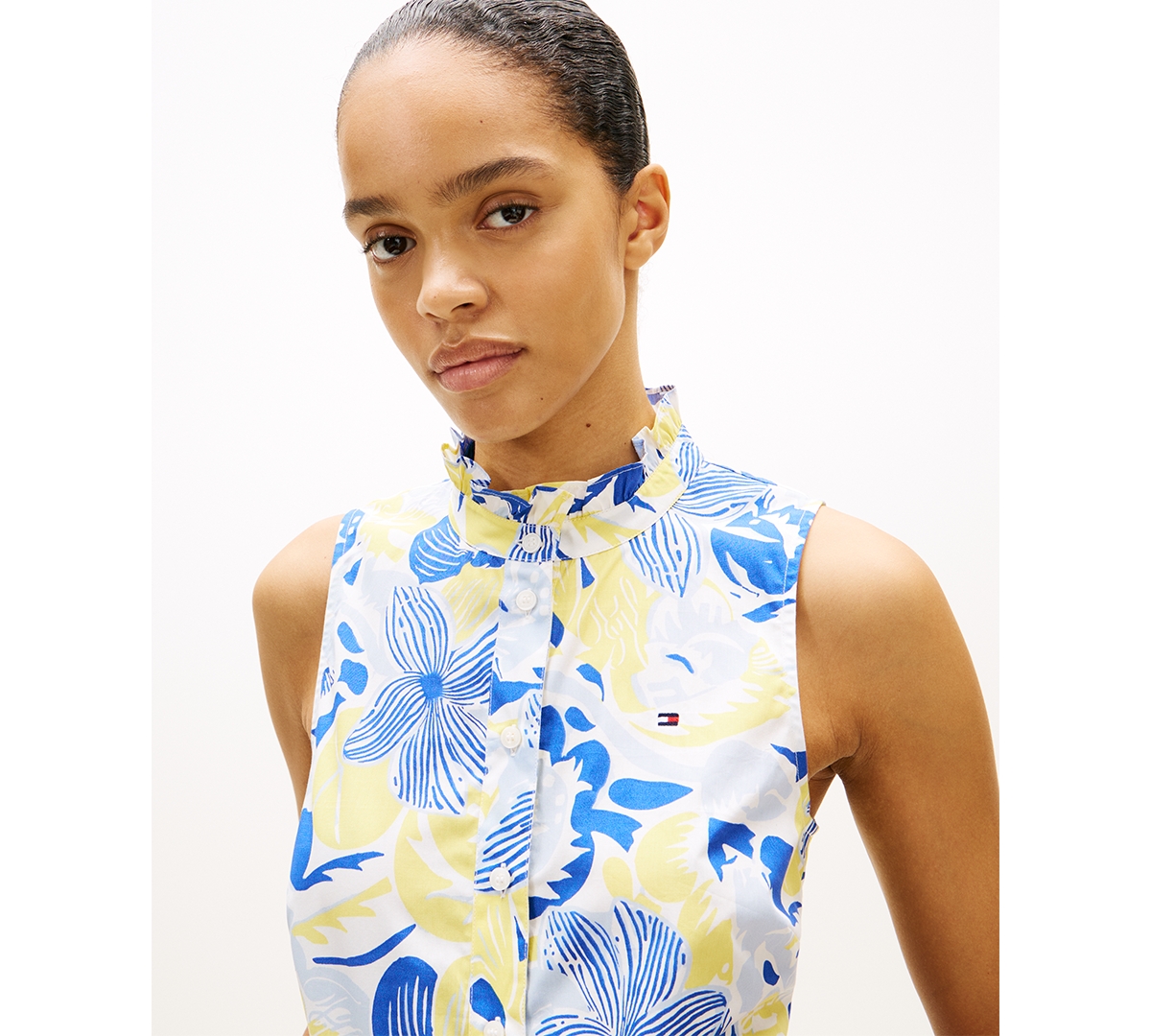 Tommy Hilfiger Women's Classic Frill Sleeveless Shirt