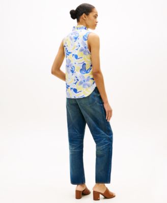 Women's Classic Frill Sleeveless Shirt