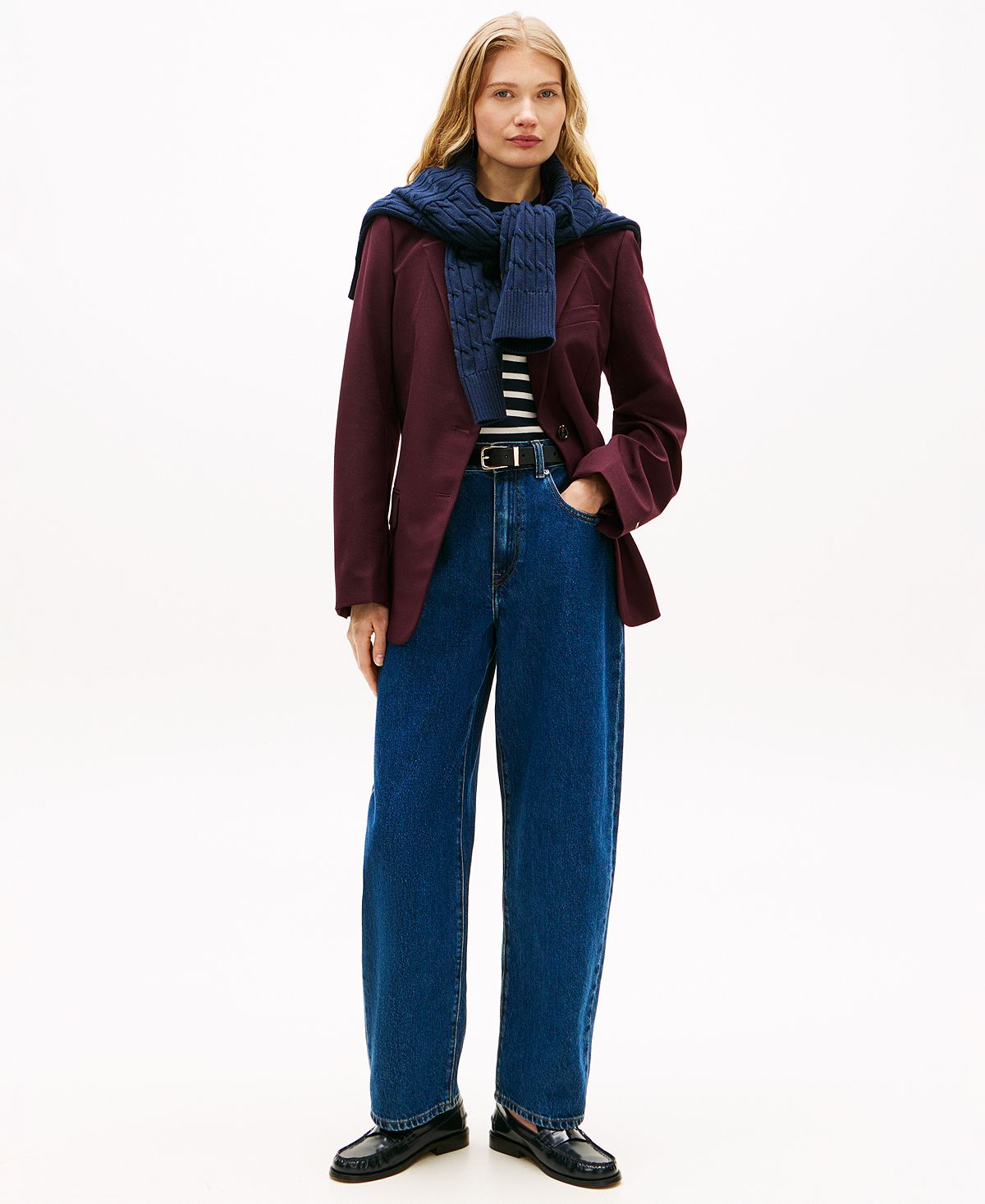 Tommy Hilfiger Women's Emi High-Rise Barrel Jeans view 2 — MAYCSS fashion products