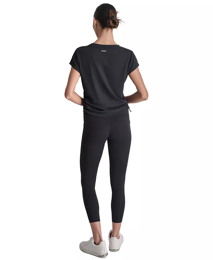 Women's Ruched Side Seams V-Neck Tech T-Shirt - thumbnail 10