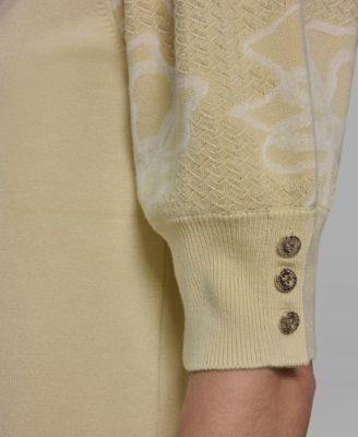 Women's Floral Short-Sleeve Sweater