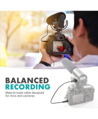 MV-RC100 3.5mm Male Line-in to Male Microphone Attenuator Cable