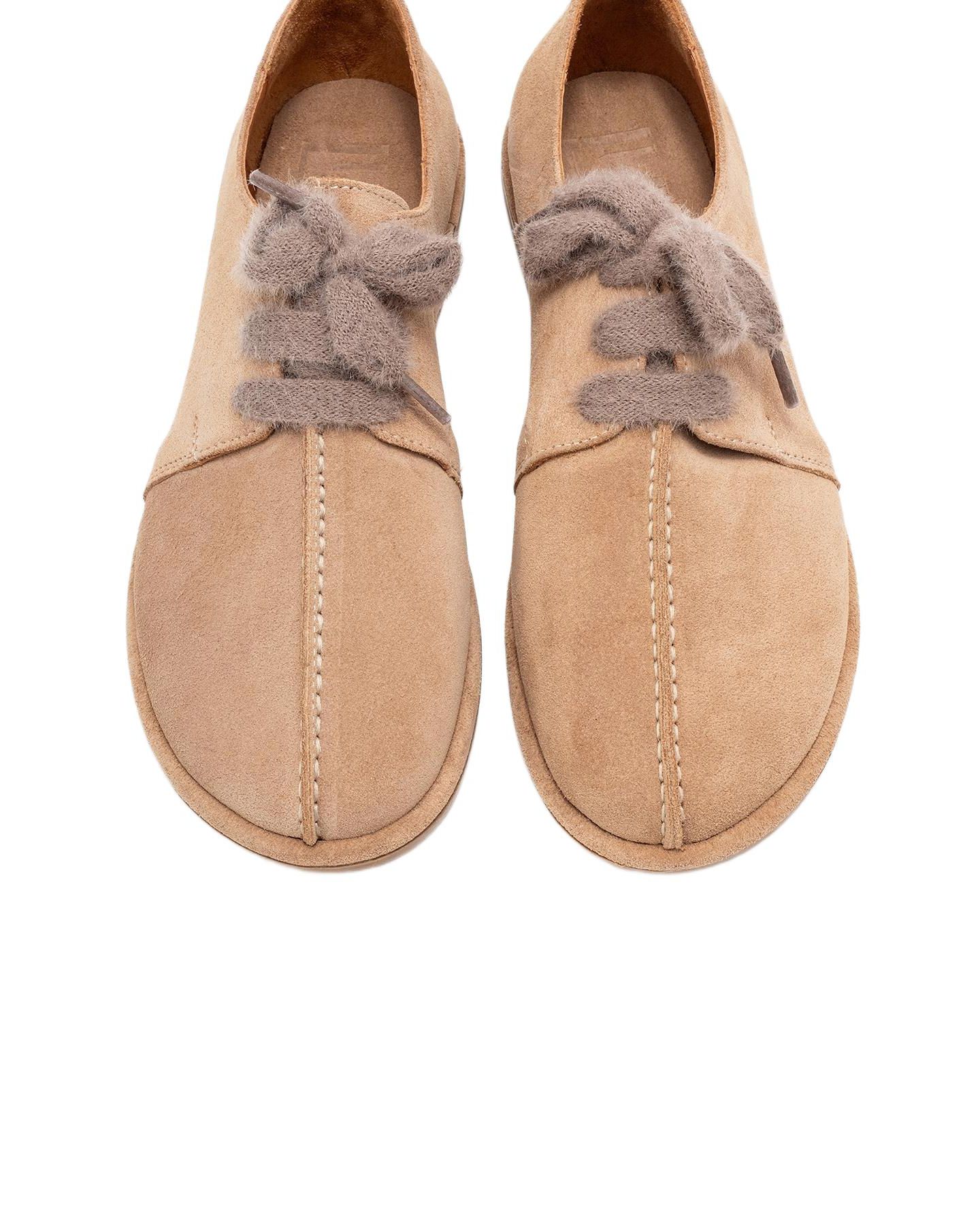 Обувь Forever & Always Shoes Denora Leather Lace Up Shoes, цвет: Бежевый замшевый кожаный — фото 3