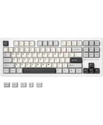 YZ87 75% Gasket Mechanical Keyboard, TKL Wireless Hot Swappable Bluetooth Gaming Keyboard with 4-Layer Padding, BT5.0/2.4Ghz/Type-C NKRO RGB
