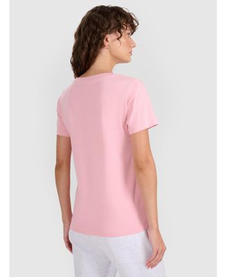 Women's regular plain T-shirt - pink