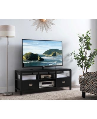 Balthus Wood TV Stand, Black