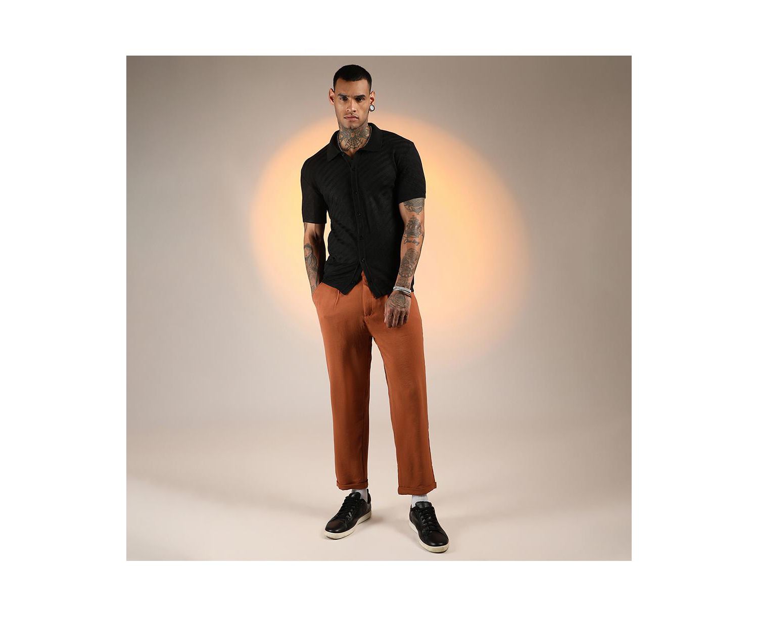 Men's Tilted-Knit Shirt