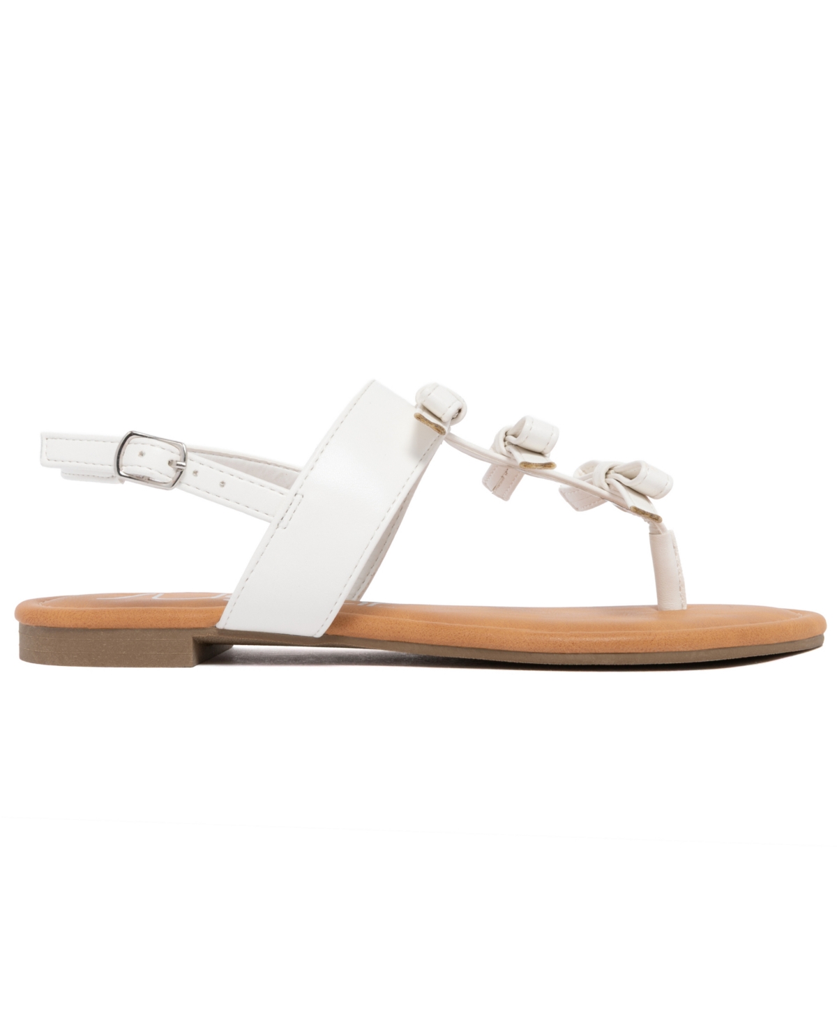 Sugar Women's Buckle Round Toe Flat Sandals