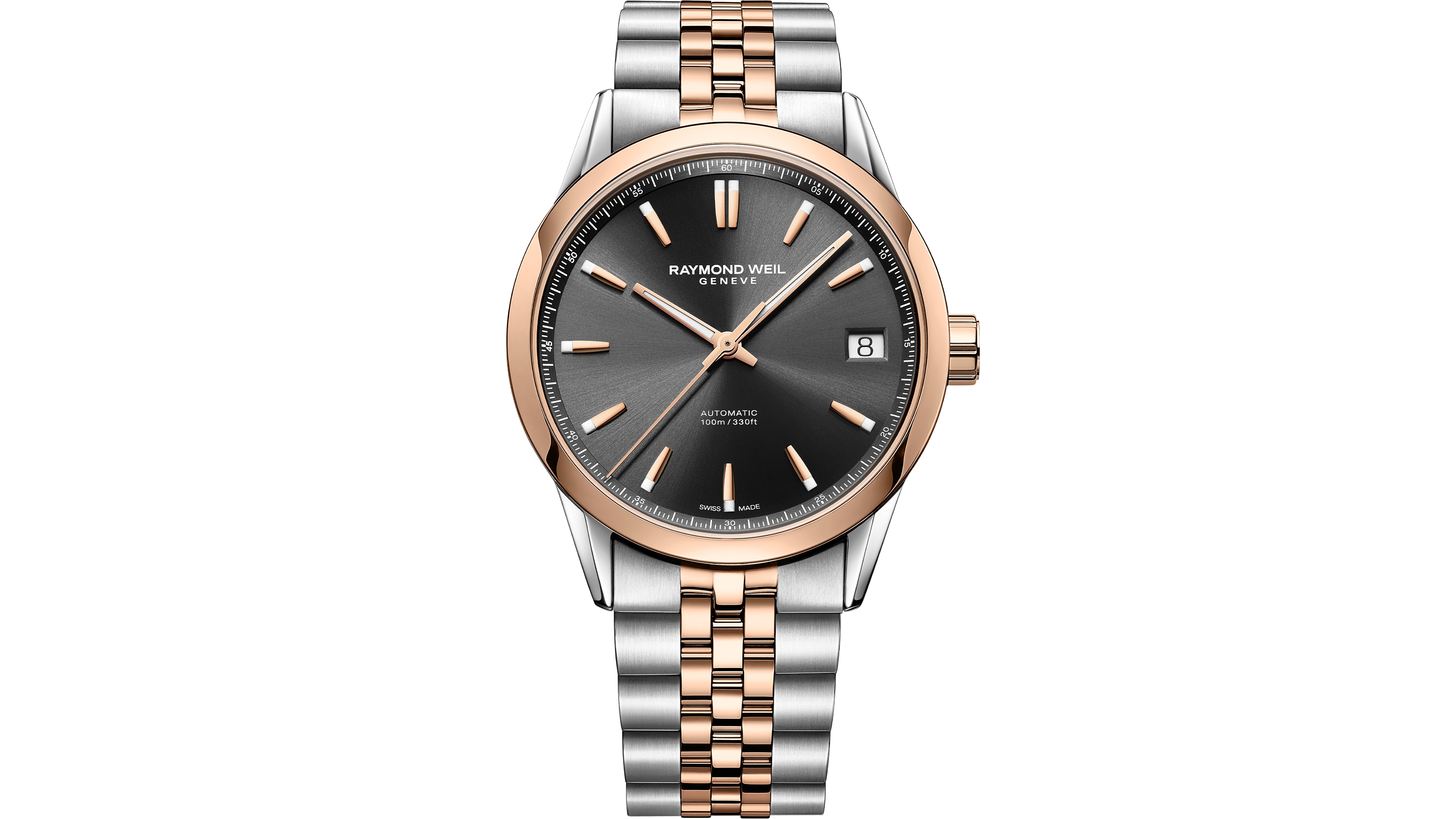 Raymond Weil Men's Freelancer Rose Gold Stainless Steel Watch, 40mm 2741-SP5-20001