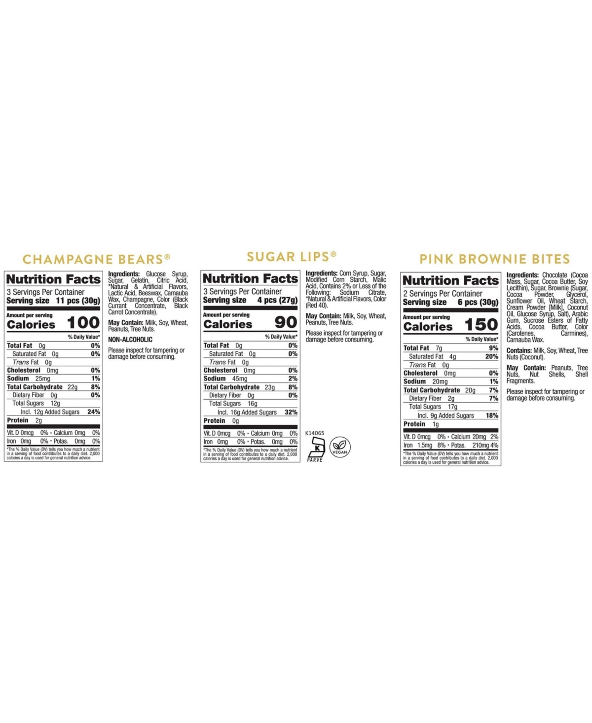 Sugarfina Valentine's Day Xoxo Candy Bento Box, 3-Pc.