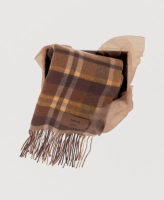 Women's Woolen Check Scarf