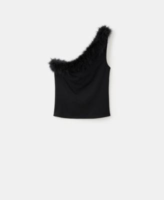 Women's Fine Knit Feather Top