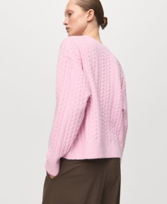Women's Braided Knitted Sweater