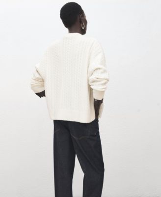 Women's Knitted Braided Cardigan Sweater