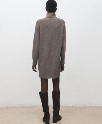 Women's Knitted Turtleneck Dress