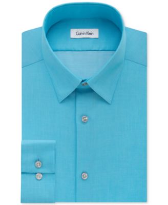 Calvin Klein - Men's Slim-Fit Non-Iron Performance Herringbone Dress Shirt