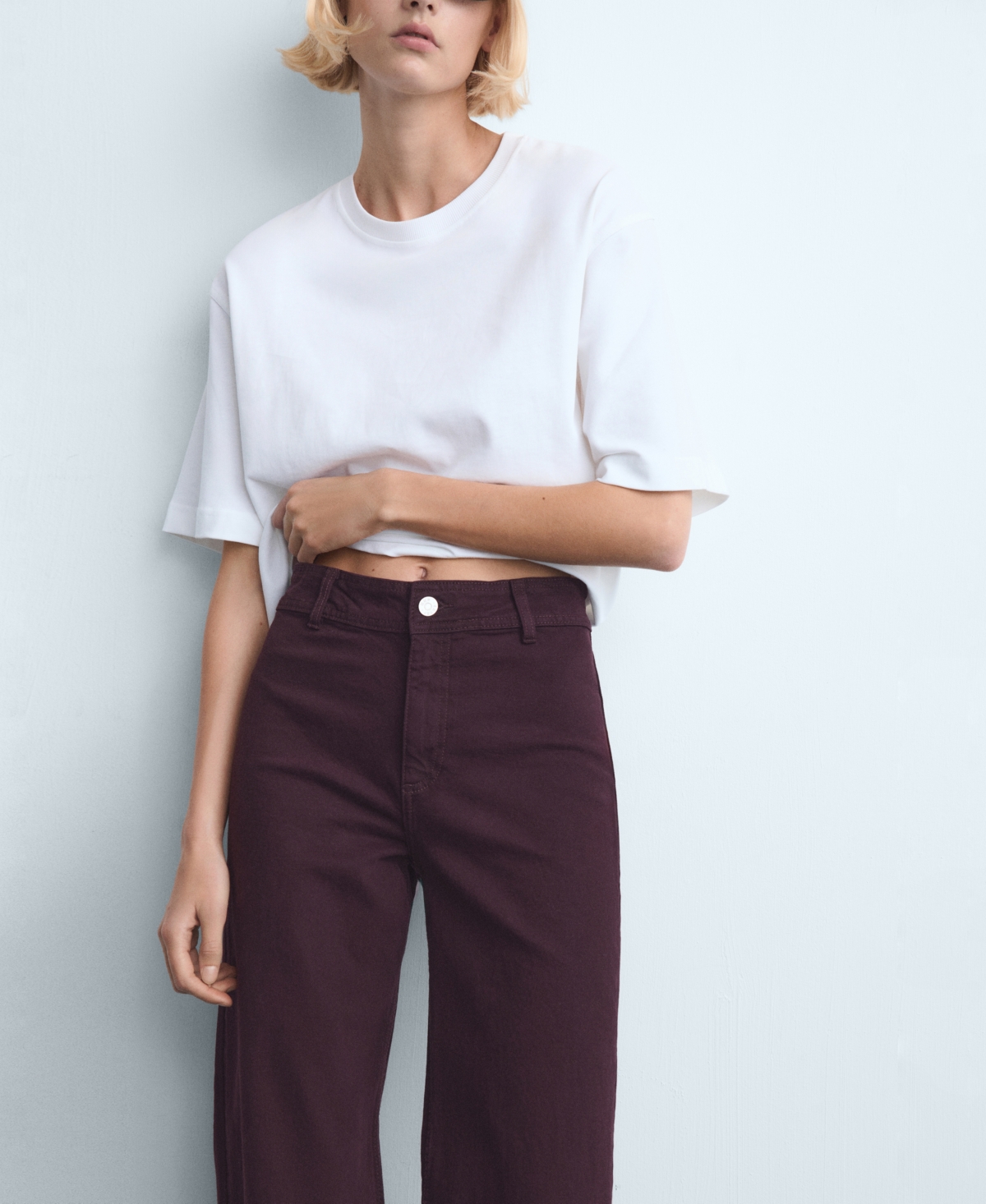 Mango Women's Catherin Culotte High-Rise Jeans