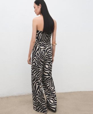 Women's Printed Strapless Jumpsuit