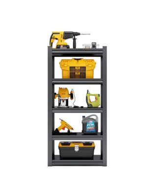 63"H 5 Tier Metal Shelves for Storage Garage Shelving 2000LBS Heavy Duty Storage Shelves Adjustable Garage Shelf