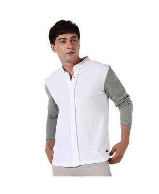 Men's Men's Colourblocked Regular Fit Shirt
