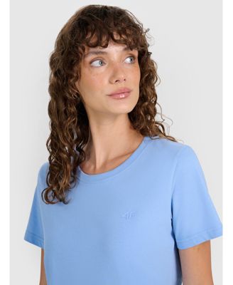 Women's regular plain T-shirt - blue