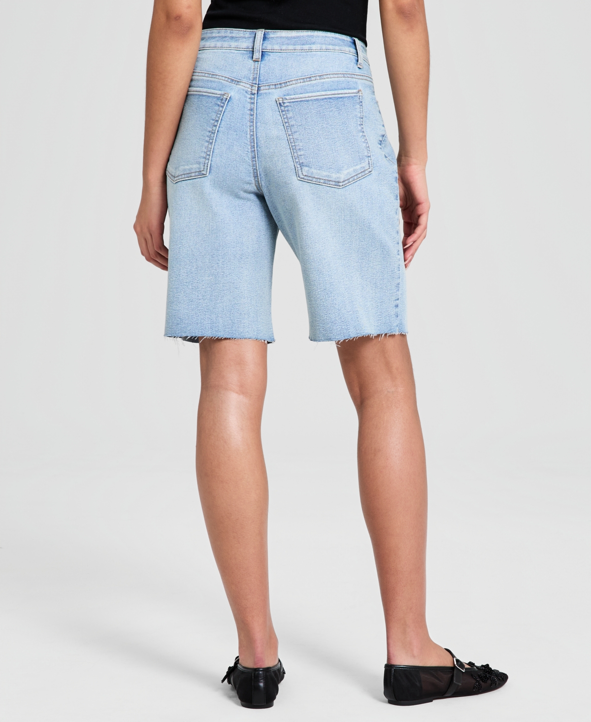 And Now This Women's High-Rise Cut-Off Denim Shorts, Macy's Exclusive