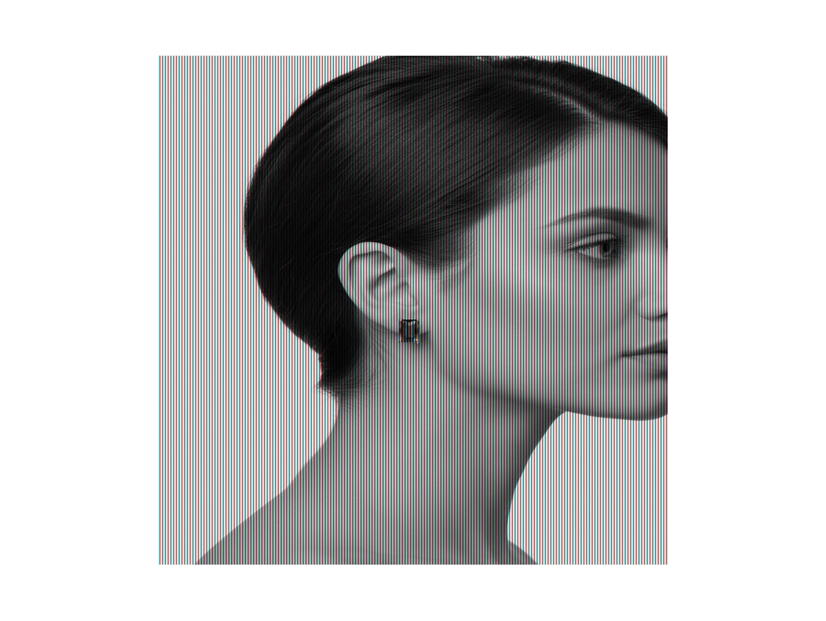 Rivka Friedman Kelly Green Cz Solitaire Stud Earring