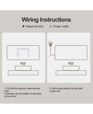48x32 LED Bathroom Mirror, Wall Mount Anti-Fog Vanity Mirror with High-Definition Tempered Glass and Tri-Color Lighting for Wall Decor
