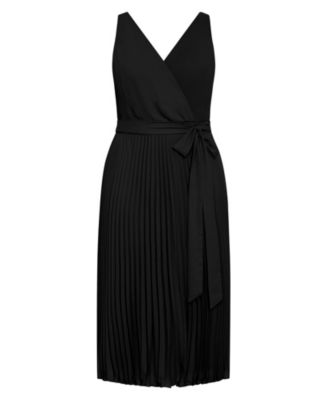 Women's Lilly Faux Wrap Pleat Dress