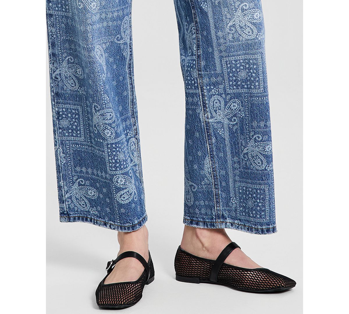 And Now This Women's High-Rise Bandana-Print Jeans, Macy's Exclusive view 6 — MAYCSS fashion products