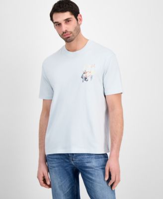 Men's Oversized-Fit Japan Signs Graphic Print T-Shirt