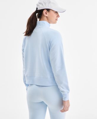 Women's Solid Fleece Quarter-Zip Sweatshirt