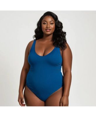 Plus Size Mila One-Piece Swimsuit With Built-In Bra and Tummy Control