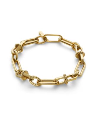 Women's Anchor Link Gold Tone Stainless Steel Bracelet