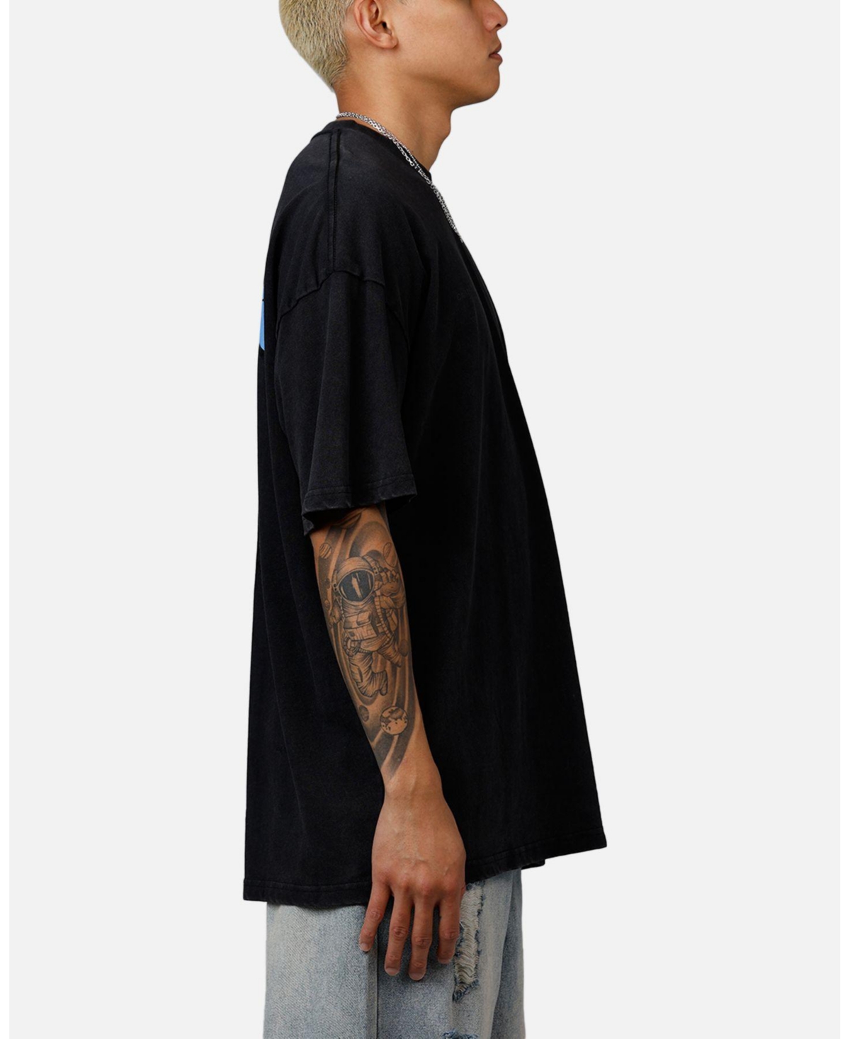 Carre Men's Experience Oversized T-Shirt Black Wash