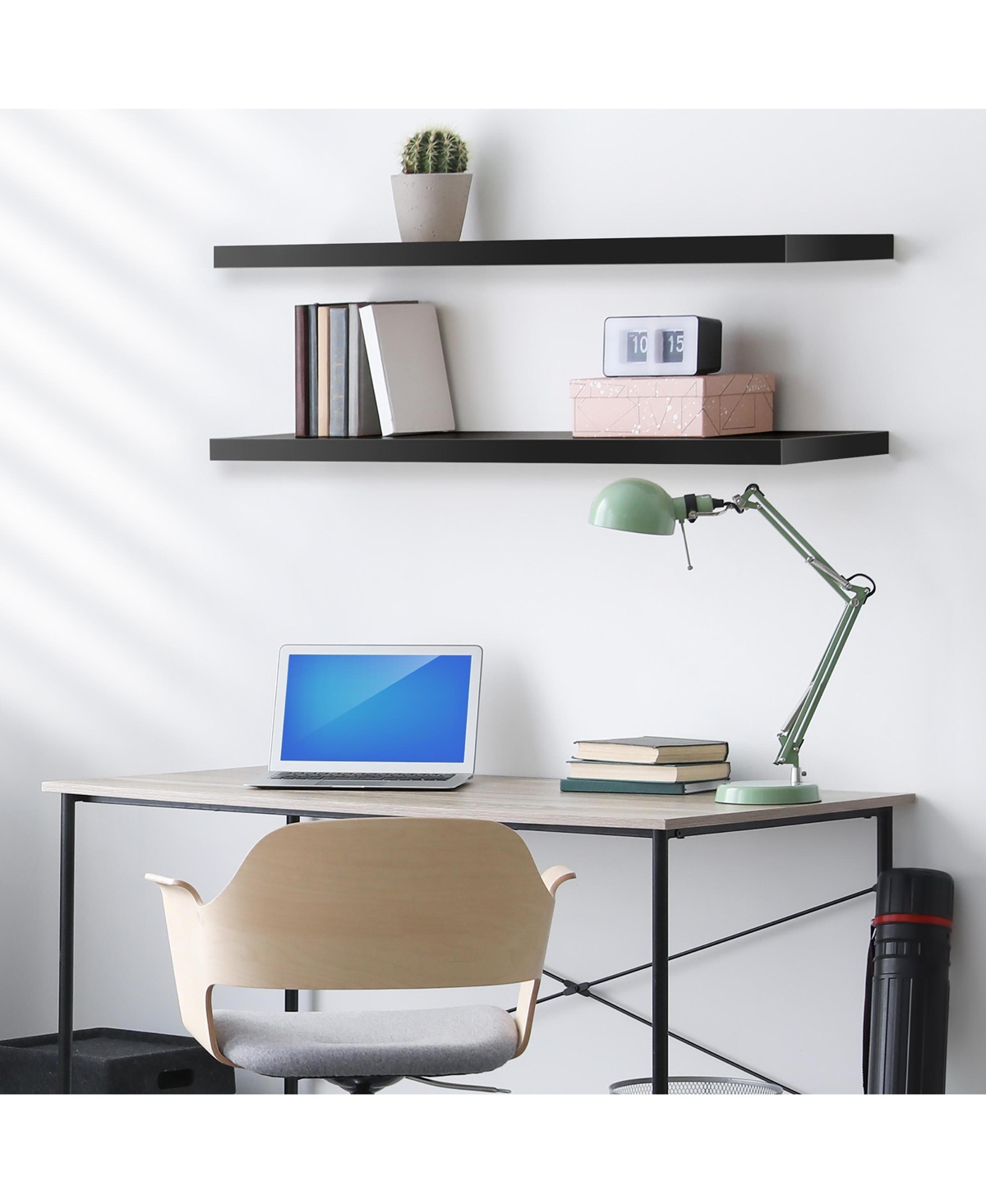 Sorbus 3-Pack 35-Inch Floating Wall Shelves