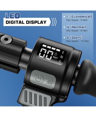 Electric Scooter for Kids Ages 6-12, 150W Motor & 10 Mph, 60 Mins Ride Time,Adjustable Height & Speed, LED Display,Best Gifts for Boys & Girls