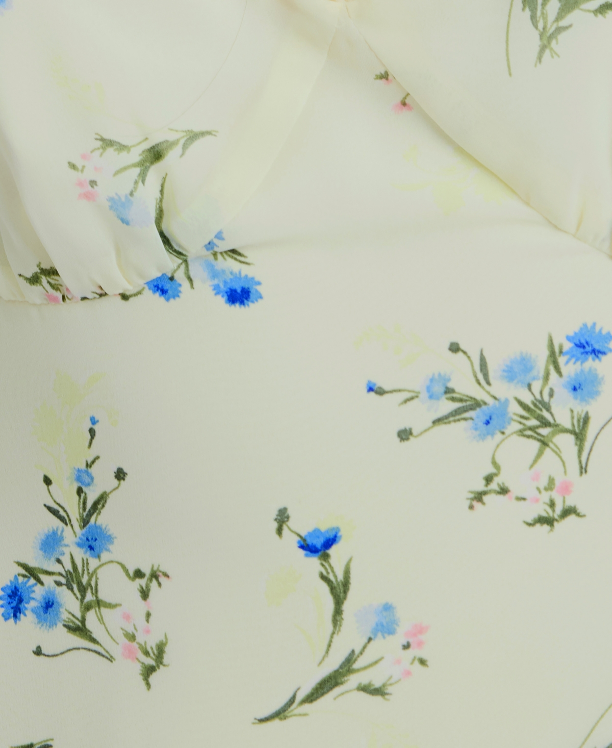 French Connection Women's Yellow Floral V-Neck Sleeveless Mini Dress