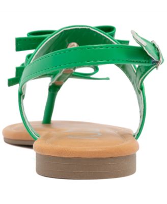 Women's Buckle Round Toe Flat Sandals