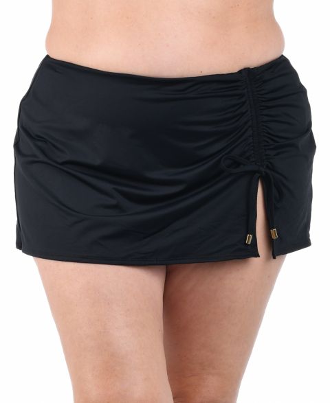 Женская юбка La Blanca Plus Size Island Goddess Adjustable Tunnel Swim, цвет: Чёрный