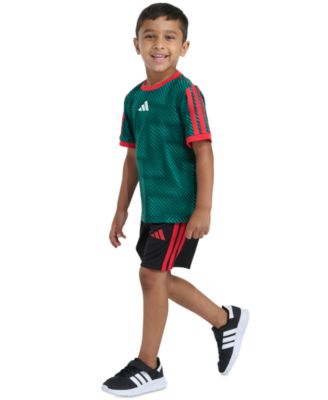 Boys' 2T-7 Printed T-Shirt and Shorts, 2-Piece Set