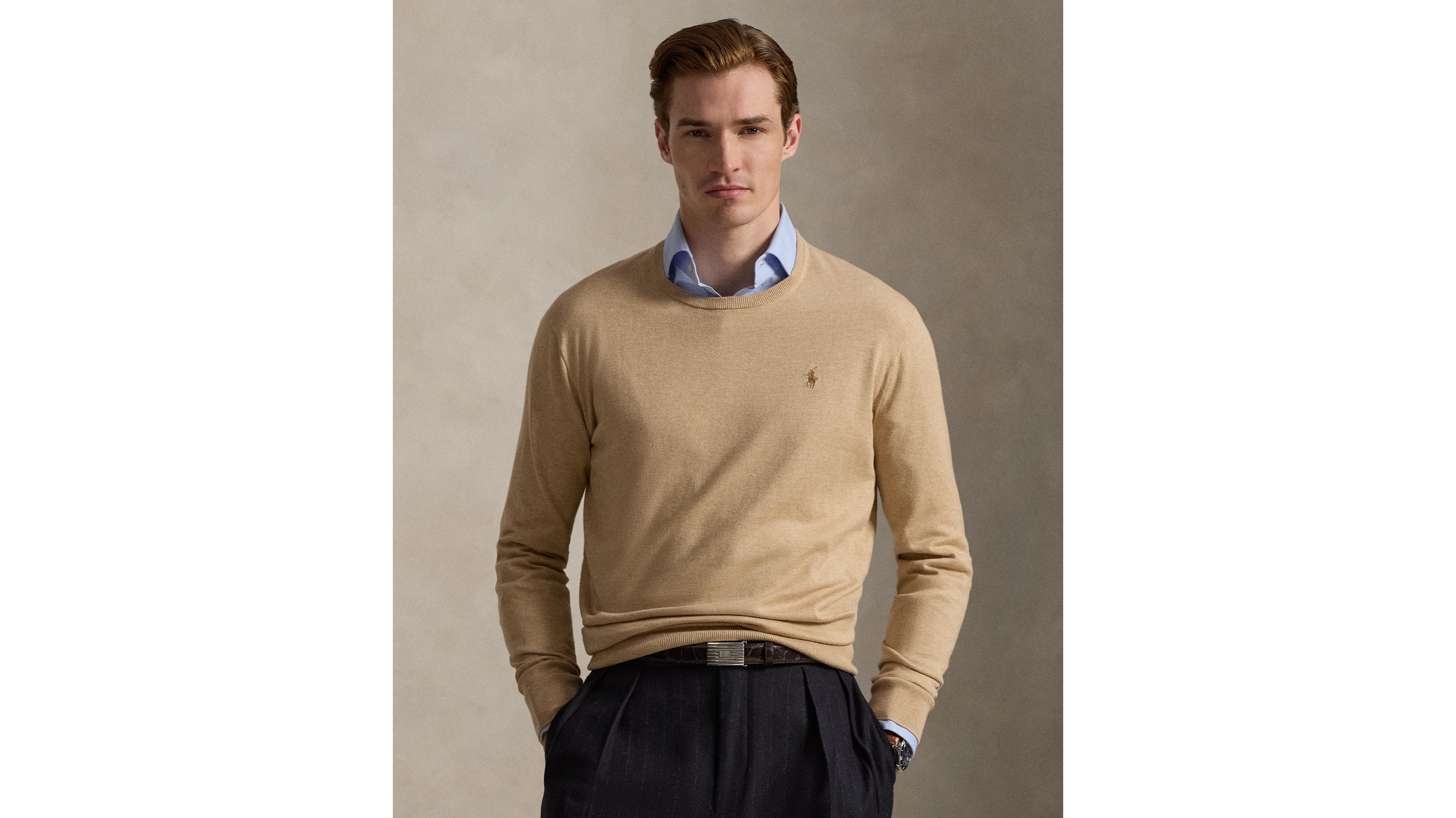 Polo Ralph Lauren Men's Pima Regular-Fit Crewneck Sweater