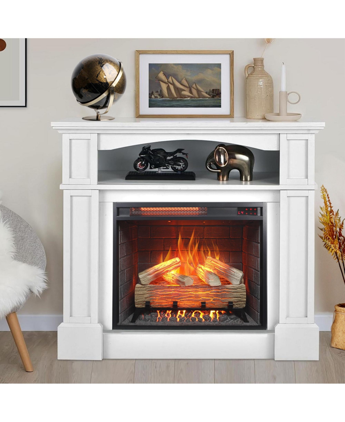 Clihome 23-Inch Infrared Electric Fireplace Insert