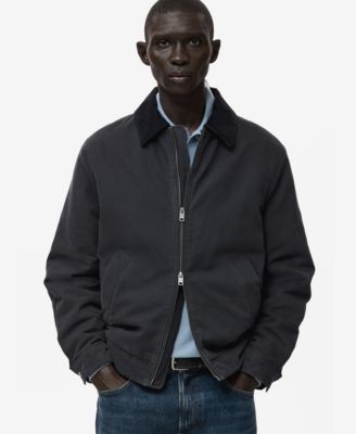 Men's Corduroy Collar Quilted Jacket