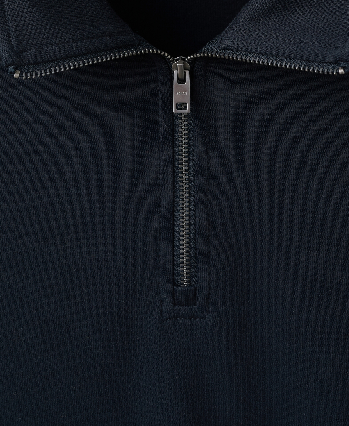 Mango Men's Regular-Fit Zipper-Neck Sweatshirt