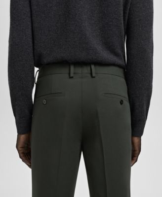 Men's Stretch Fabric Super Slim-Fit Suit Pants